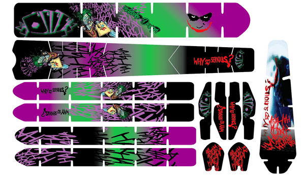 Joker Why SO Serious Full Colour BikeTattoo Kit
