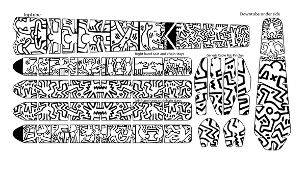 Keith Harring Tribute BikeTattoo Kit (clear)
