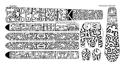 Keith Harring Tribute BikeTattoo Kit (clear)