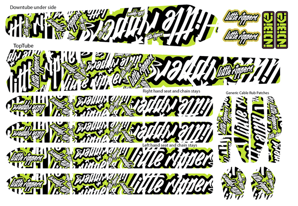 Little Rippers Logo BikeTattoo Kit