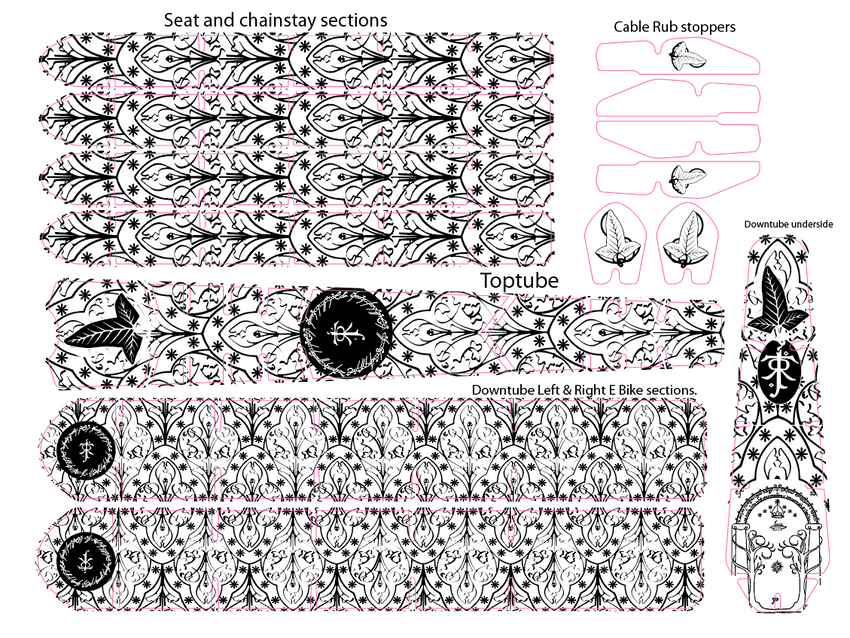 LOTR Elven Style E BikeTattoo Kit (clear)