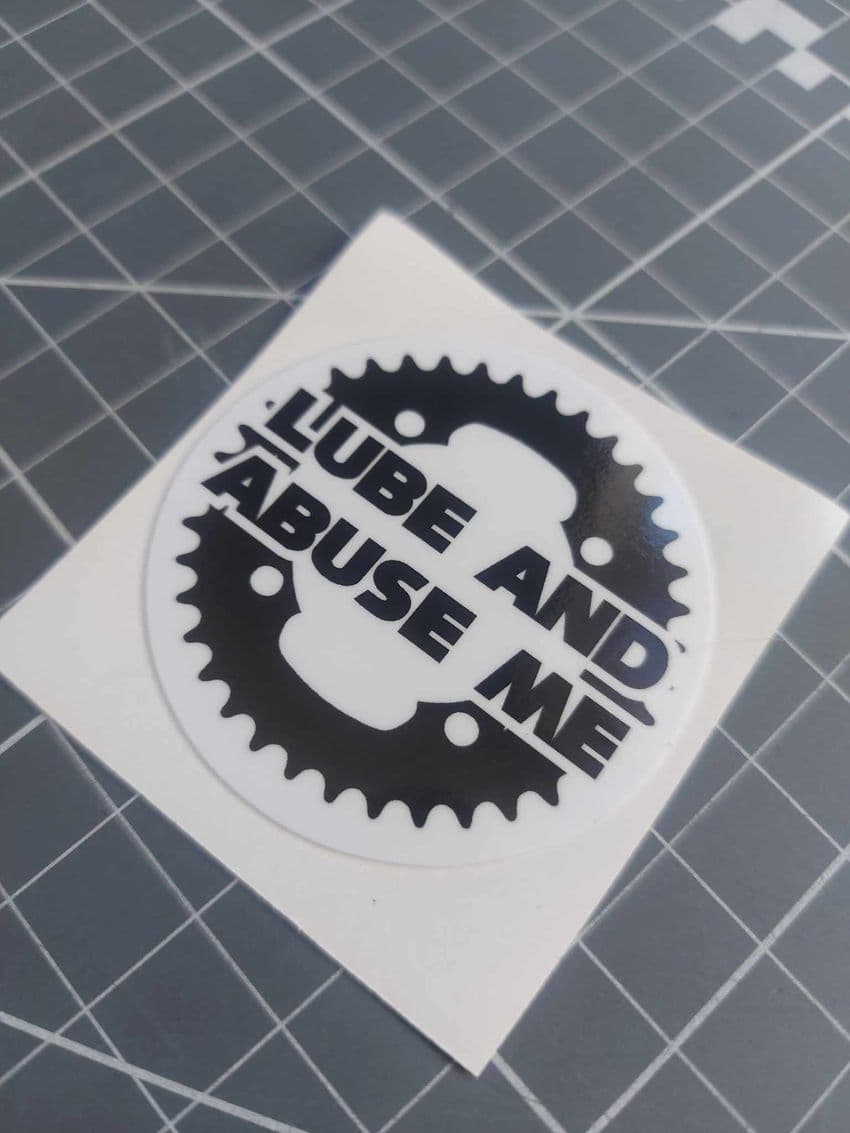 Lube & Abuse Me Badge Spoof