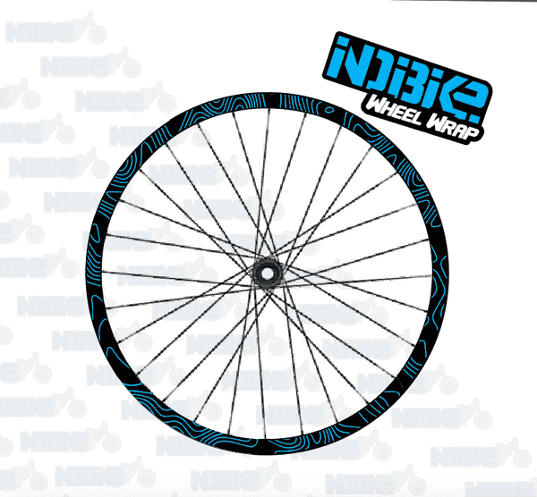 Map Lines & Squiggles Full Rim Graphics CUSTOMISABLE