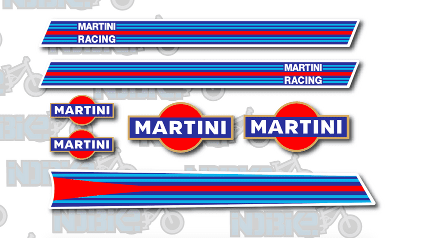 Martini Racing Retro Racing Frame Fork Embellishments