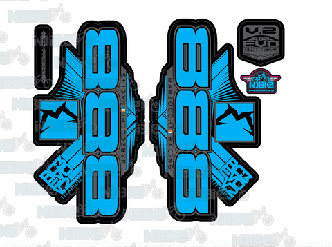 Marzocchi 888 RCV ti Fork Graphics