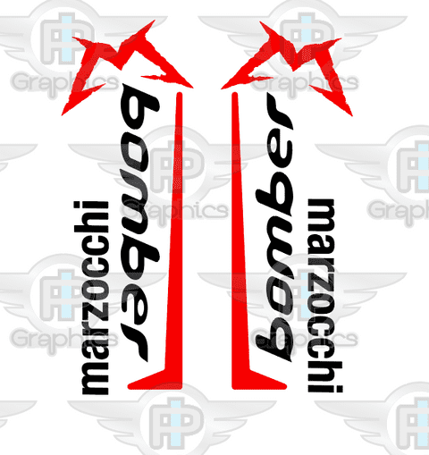 Marzocchi Bomber Old Skool Custom Decals
