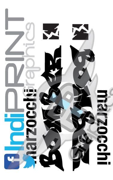 Marzocchi Graffiti Bomber Fork Decals