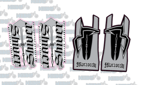 Marzocchi Shiver 2002 Fork Stickers/Graphics