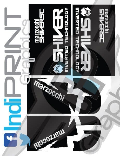 Marzocchi Shiver SC & DC Fork Decals