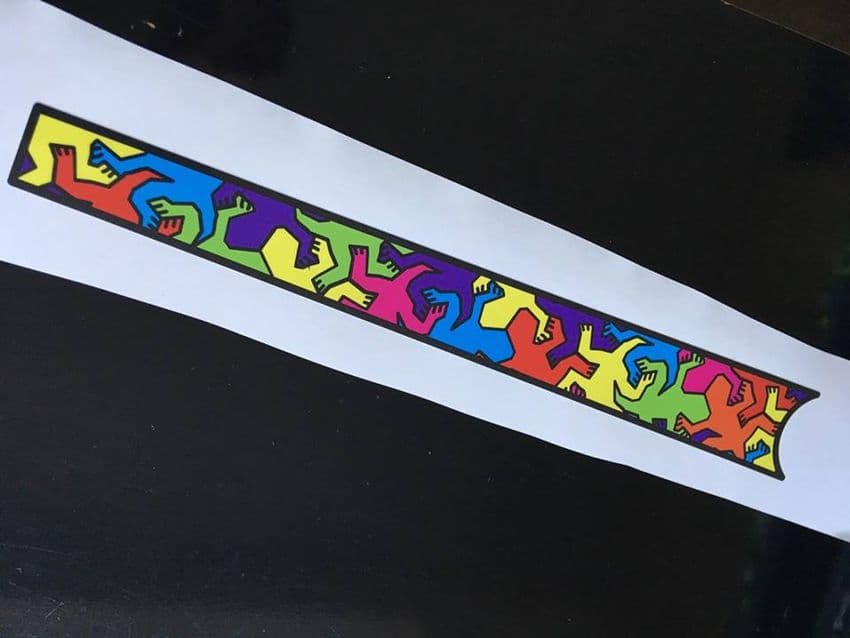 Mc Escher Lizard Top Tube Graphic