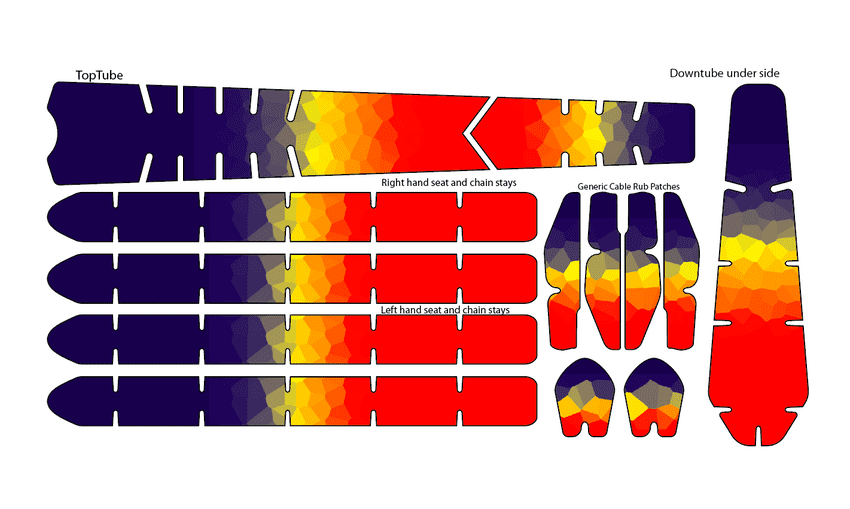 Midnight Lava Pattern BikeTattoo Kit