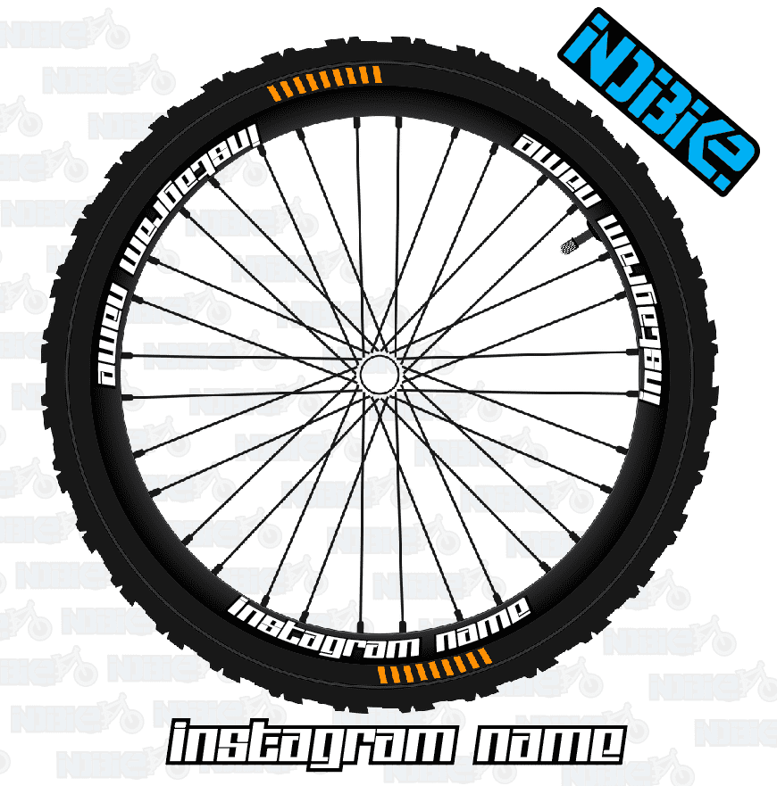 Modern Text Custom Rim Graphics/Stickers