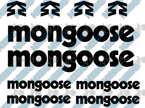 Mongoose Frame Decals