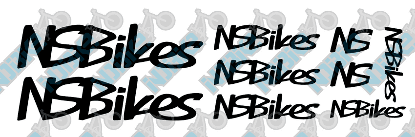 NsBikesCo Graffiti Logo Decals