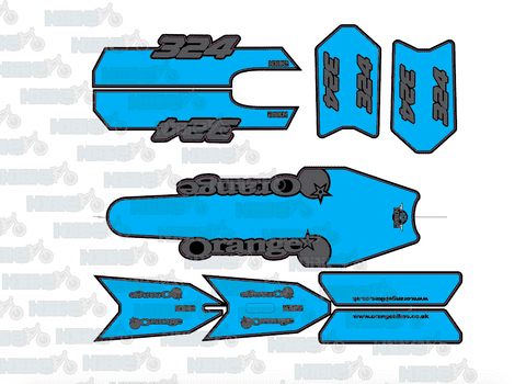 Orange 324 Frame Graphics