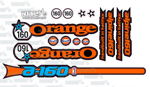 Orange Alpine 160 Gulf Oil Custom Decal Kit