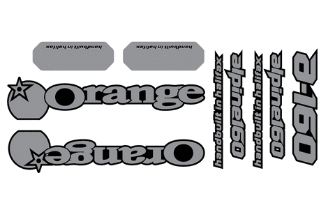 Orange Alpine A 160 Factory Frame Graphics
