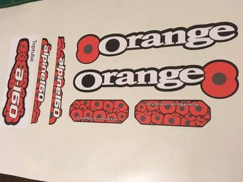 Orange Alpine "Remembrance" Custom Decal Kit