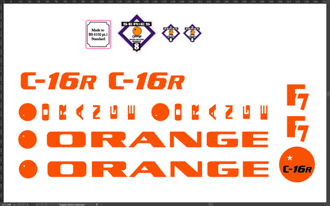 Orange C16 r Frame Graphics