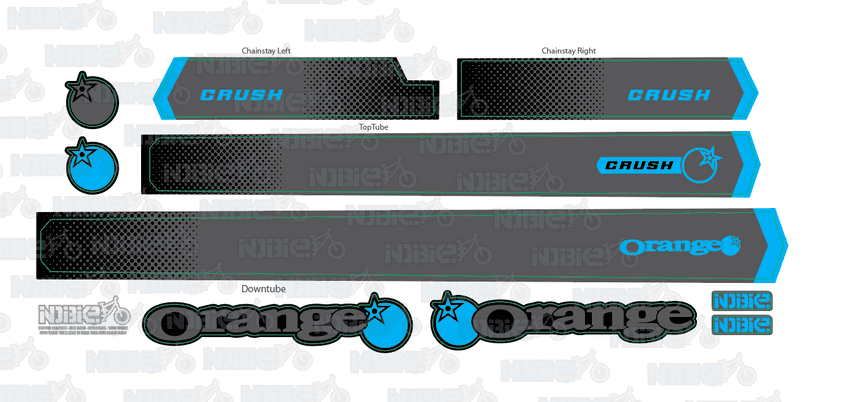 Orange Crush 2020 Cover Kit Graphics