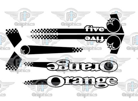 Orange Five Dot Racing Dual Colour Kit