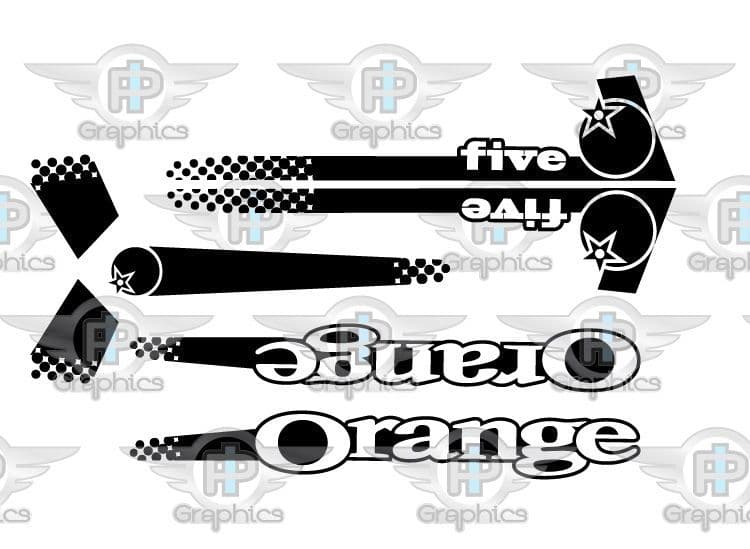 Orange Five Dot Racing Dual Colour Kit