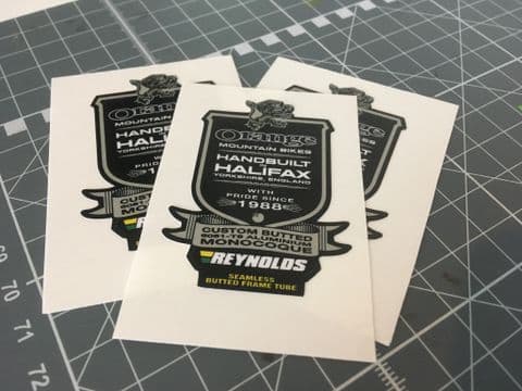 Orange Frame Badge Handbuilt in Halifax