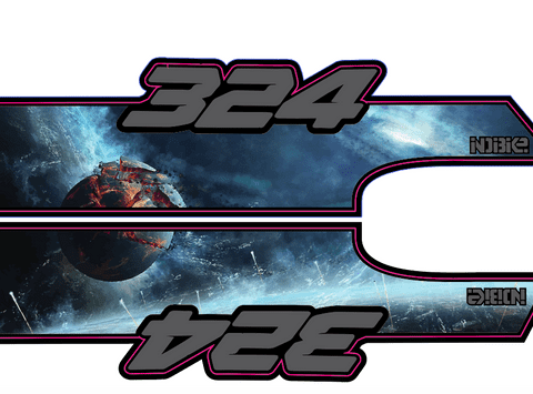 Orange M 324 Galaxy Custom Decal Kit