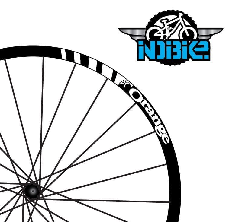 Orange Racing Style Rim Decal