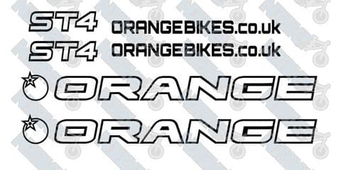 Orange ST4 Decal Set