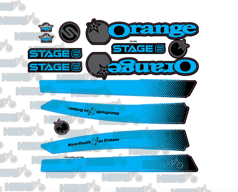 Orange Stage 6 Frame Graphics