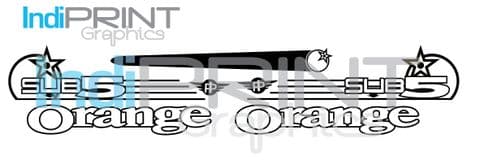 Orange Sub Five Decal Set