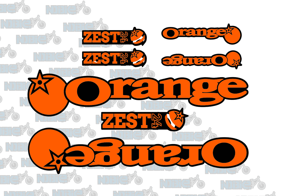 Orange Zest 20 & 24 Frame Graphics