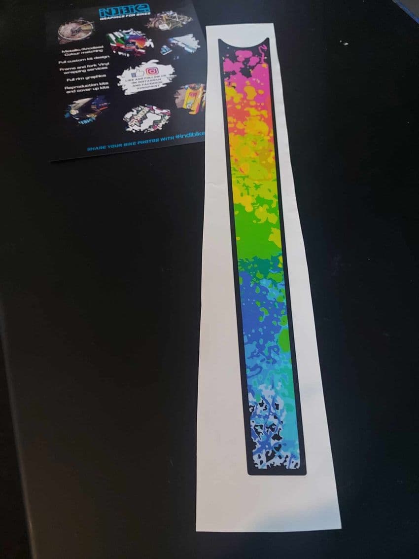 Paint Splatter Top Tube Graphic