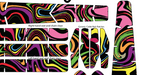 Paint Swirls Multicolour  Pattern Bike Tattoo Kit