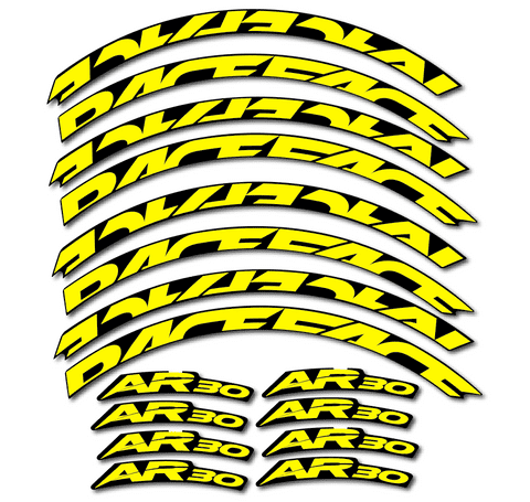 RaceFace Ar27 & 30 Offset Rim Stickers