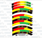 Rasta Bob Marley One Love  Full Rim Graphic/Wrap