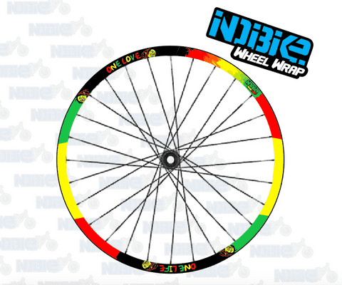 Rasta Bob Marley One Love Full Rim Graphic/Wrap