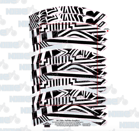 Red Bull Dazzle Camouflage Full Rim Graphics