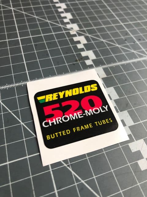 Reynolds Tubing 520 Crome-Moly Sticker/Badge