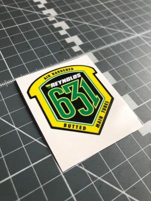 Reynolds Tubing 631 Butted Main Tubes Sticker/Decal