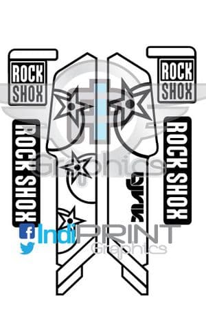 Rock Shox Lyrik 2015 (orange inlay) Decals