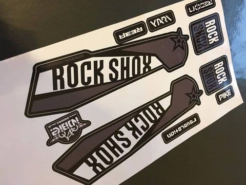 Rock Shox Multi Selection Orange Themed 2016 Fork Graphcs