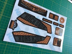 Rock Shox Orange Theme 2016 Decal Pack