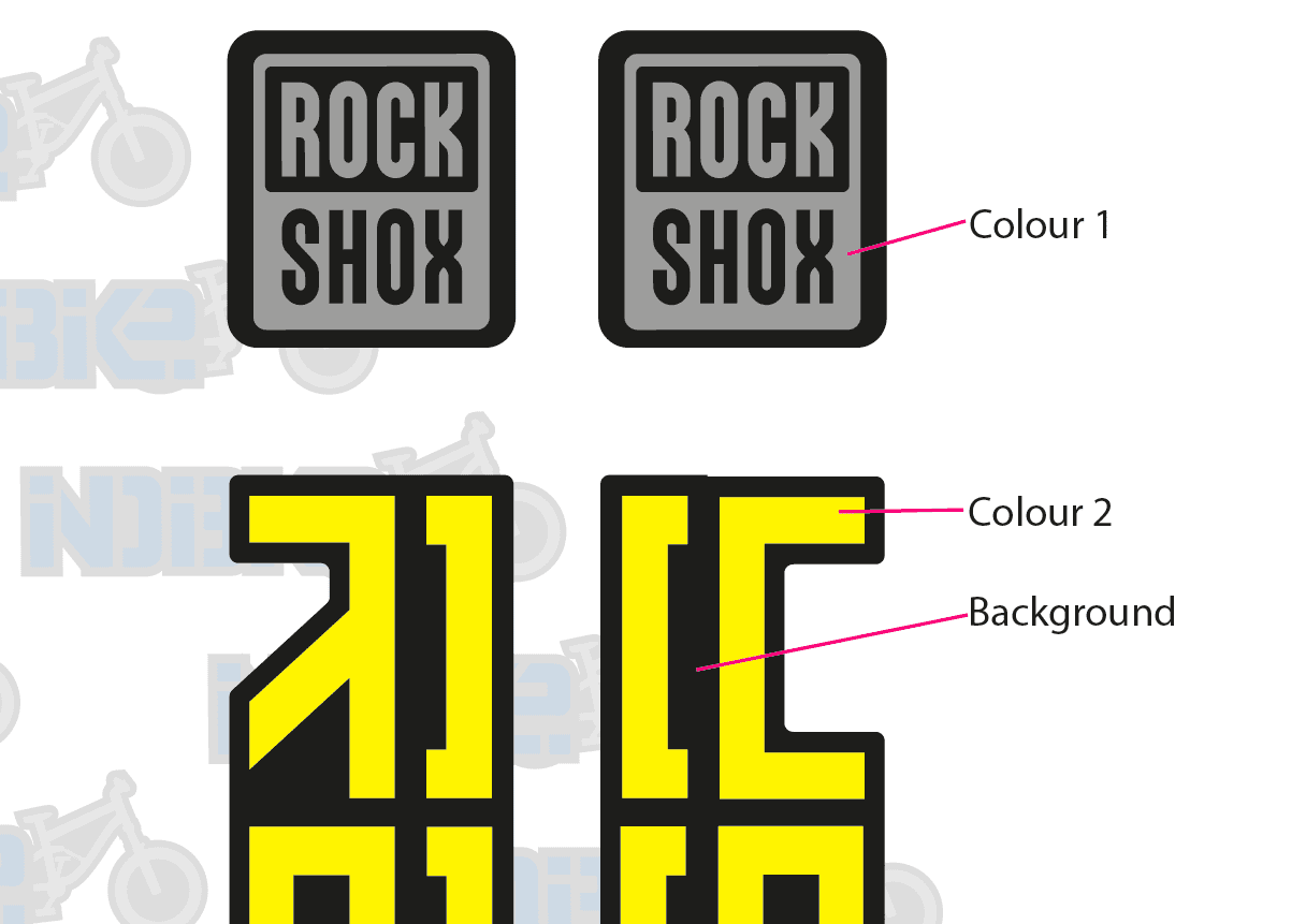 Rock Shox ZEB & Select Plus or Ultimate Fork Graphcs stickers and ...