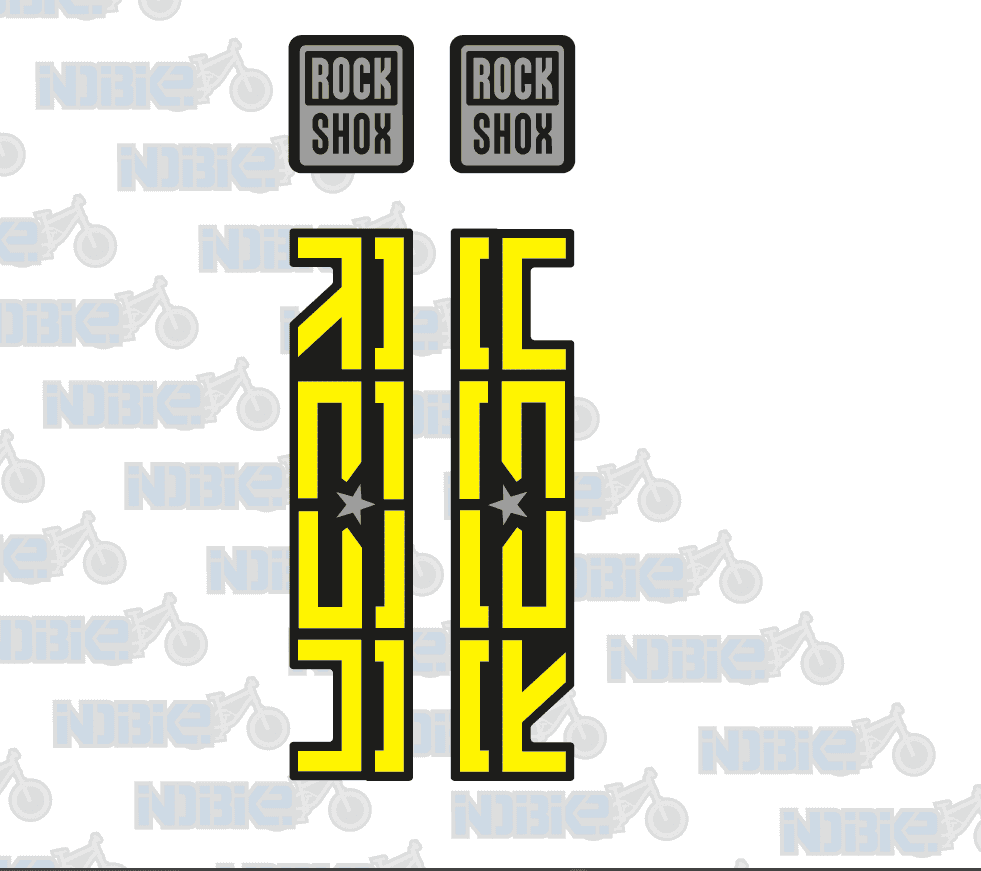 Autocollants de fourche rock shox sid select 2021 sl: Stickers de fourches Personnalisés | Bike