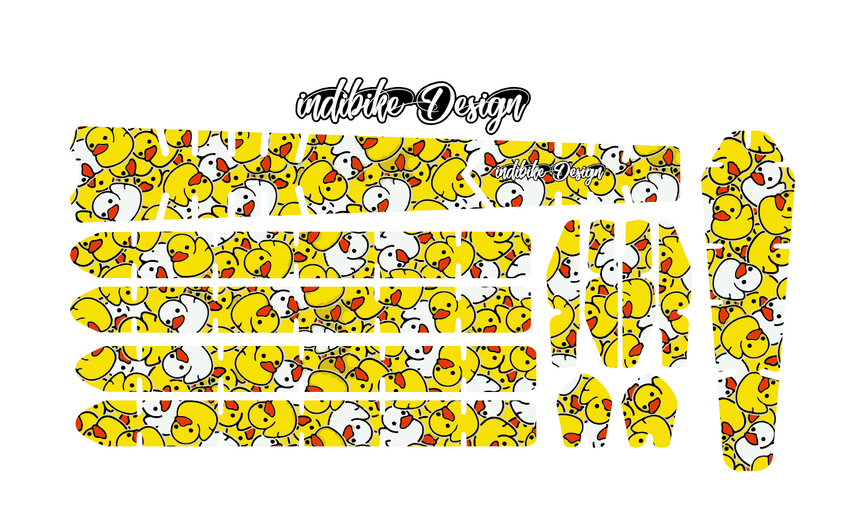 Rubber Duck Pattern Bike Tattoo Kit