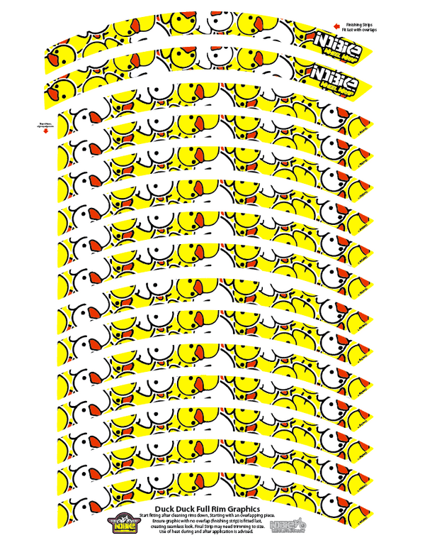 Rubber Duck Print Full Rim Graphic/Wrap