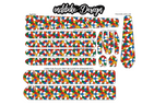 Rubik's Cube Pattern Bike Tattoo Kit