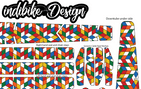 Rubik's Cube Pattern Bike Tattoo Kit